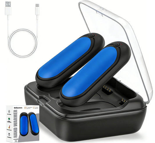 NiteRomances Hand Warmers Rechargeable 2 Packs with 10000 mAh Charging Box